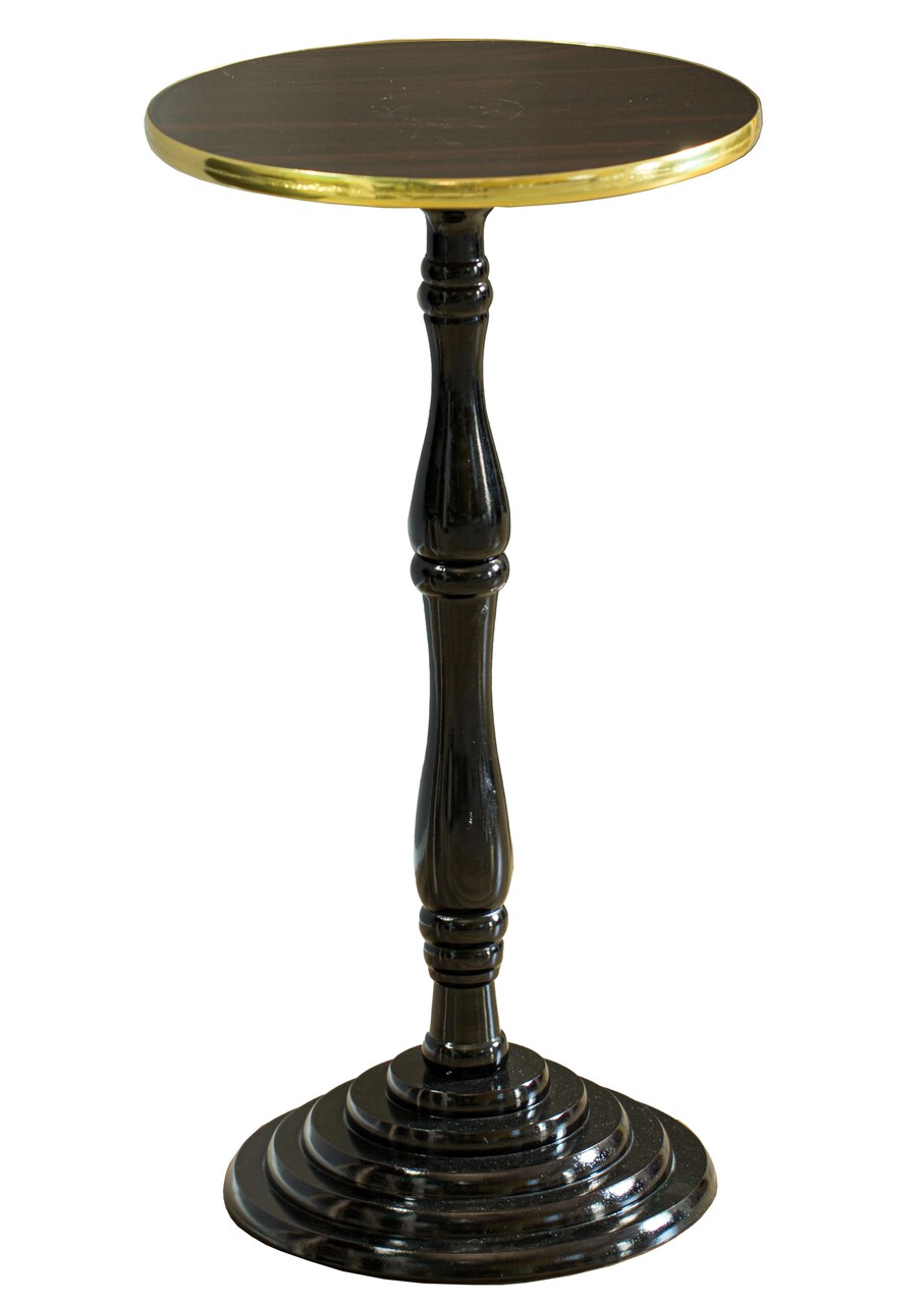 Round Wooden Side Table, Living Room Accent Pedestal End Table - Modern Furniture, Decorative Stand, Small Space Solution, Circular Design, Rustic Home Decor, Elegant Home Furnishing